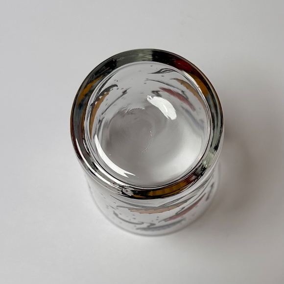 Mid Century Modern Hand-Painted Floral Glass Tumblers | Retro Atomic Barware | - Picture 8 of 8